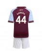 Billige Aston Villa Boubacar Kamara #44 Hjemmedraktsett Barn 2025-26 Kortermet (+ Korte bukser)